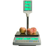 Retail Scales With Pillar